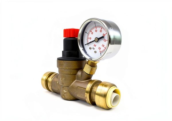 Water Pressure Regulator CMI Inc 3/4 in Push Connect Valve for RV-2