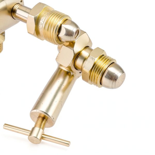 Heavy-Duty Nitrogen Regulator 0-800 PSI | Nitrogen Regulator Hvac, CGA580 Inlet, 1/4-Inch Male Flare Outlet, Brass Body, Double Gauges, Ideal for HVAC Purging and Pressure Charging-4