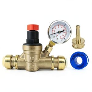 Water Pressure Regulator CMI Inc 3/4 in Push Connect Valve for RV-0