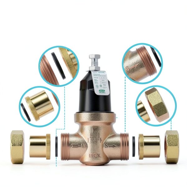 Zurn Wilkins 34-NR3XLDULU 3/4" NR3XL Pressure Reducing Valve with Union Capable Female x Female NPT Connection-8