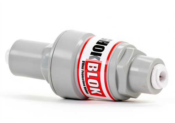 Shok Blok SB-FPV-70 Water Filter Pressure Regulator Protection Valve for RO & Filter Systems - 1/4" QC Ports, 70 PSI-1