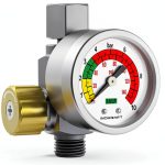 InoKraft Air Pressure Regulator 1/4" NPT, for Spray Guns, Air Compressor and Pneumatic Tools, Good Tightness, Precise, 0-140 PSI-0