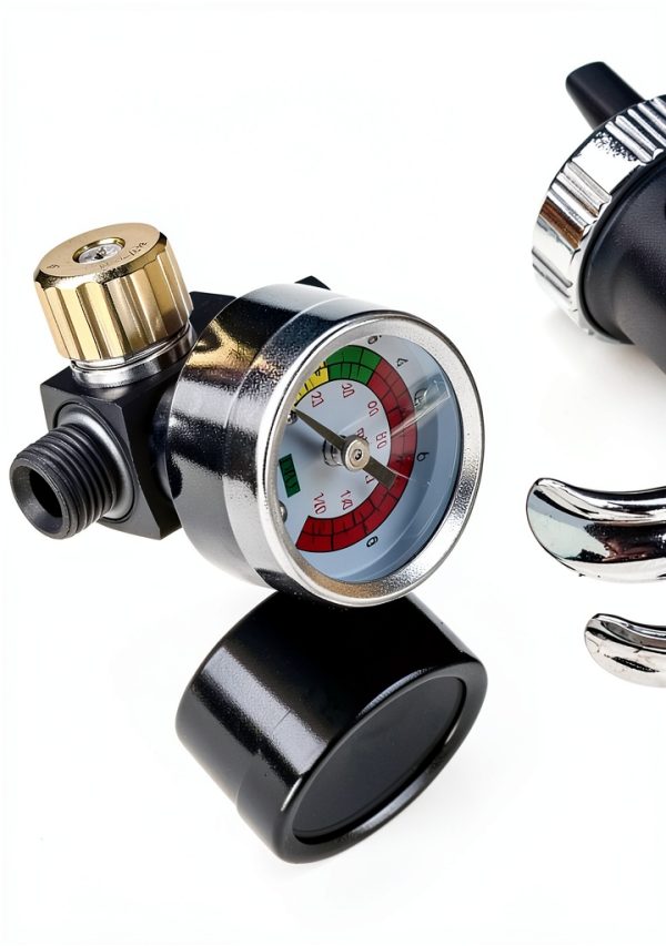 InoKraft Air Pressure Regulator 1/4" NPT, for Spray Guns, Air Compressor and Pneumatic Tools, Good Tightness, Precise, 0-140 PSI-2