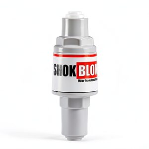 Shok Blok SB-FPV-70 Water Filter Pressure Regulator Protection Valve for RO & Filter Systems - 1/4" QC Ports, 70 PSI-0